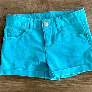 Teal Justice jean shorts